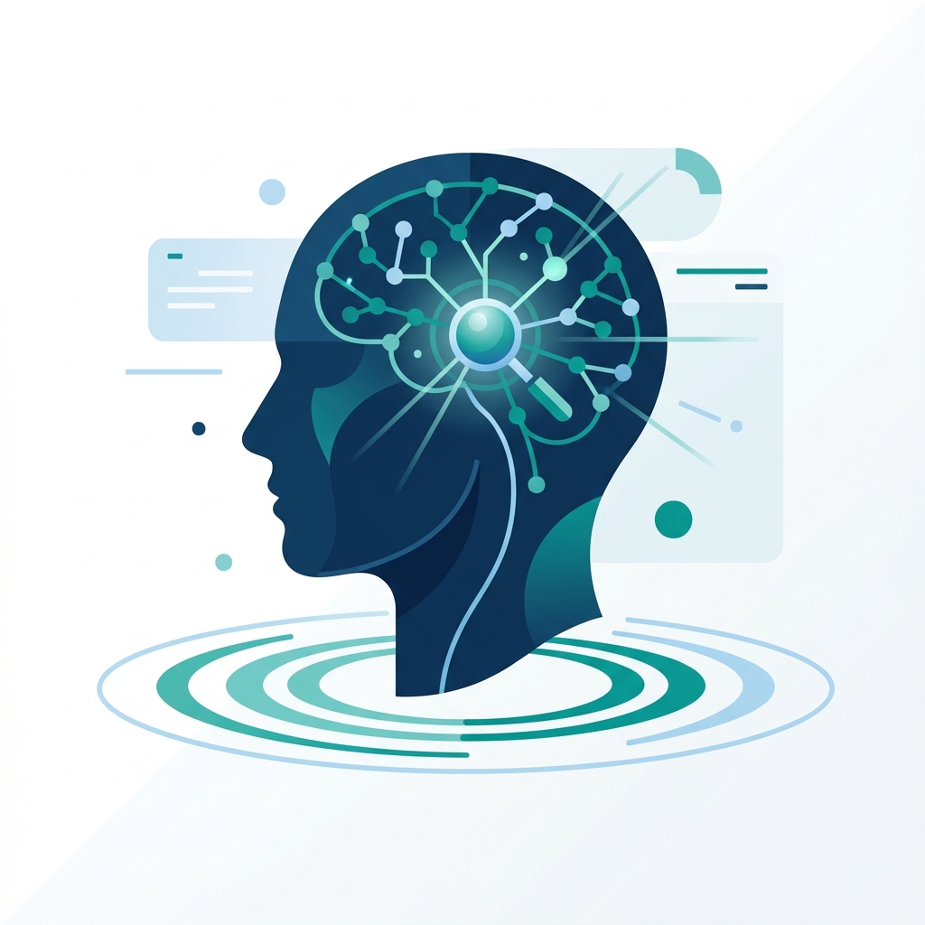 Bilinçli Farkındalık İllüstrasyonu - Meditasyon ve öz farkındalık